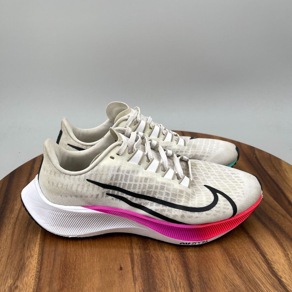 Nike Air Zoom Pegasus 37 Shoes Womens Size 6.5 White Running Comfort Walking